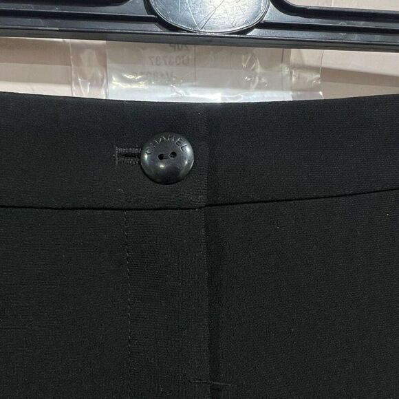 New Chanel Capri 7/8 Microfiber Pants Tissus Microf Pure Noir Black size 42 - Picture 4 of 11